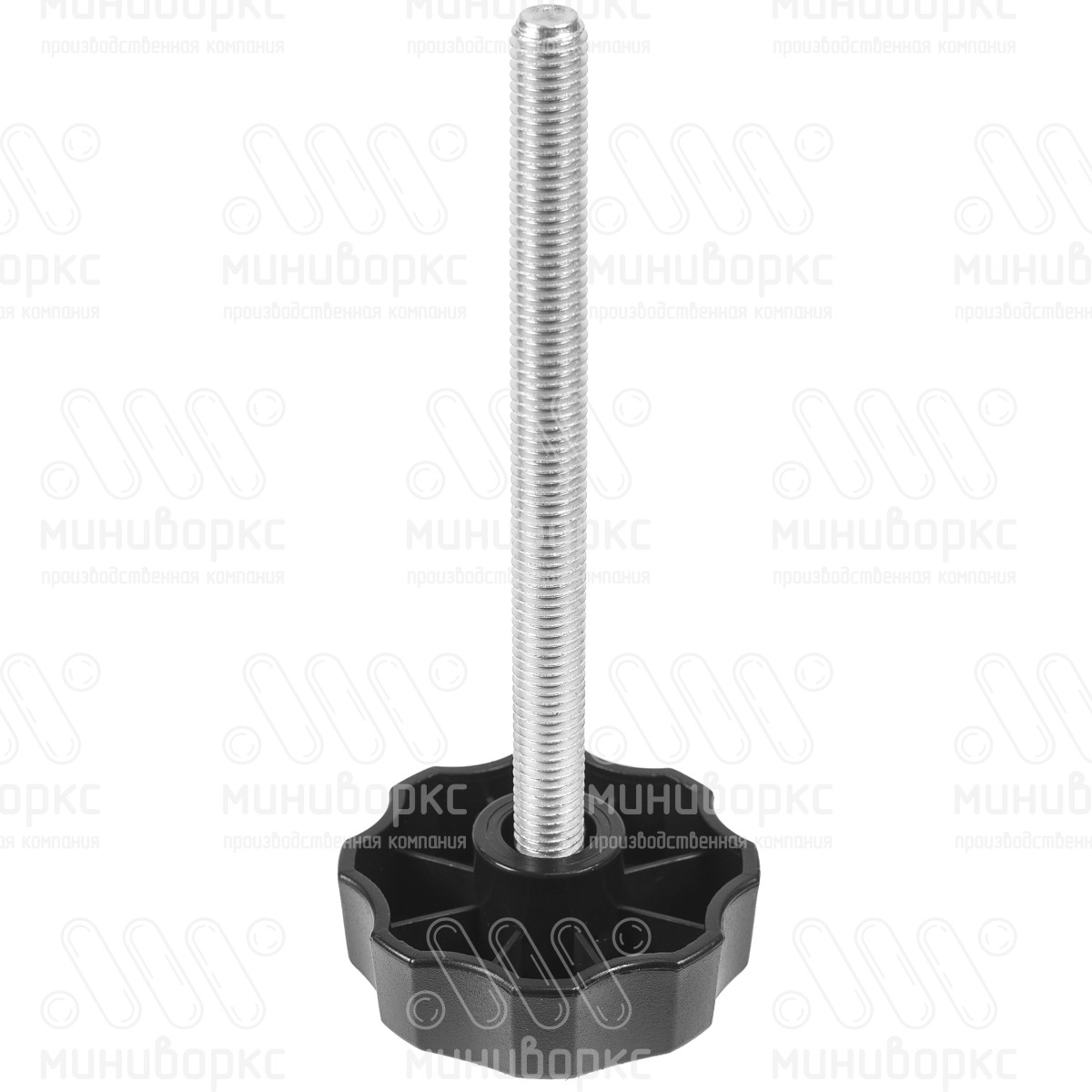 Фиксатор пластиковый с рукояткой m8x200 60 – Ф60М8-200ЧН | картинка 1