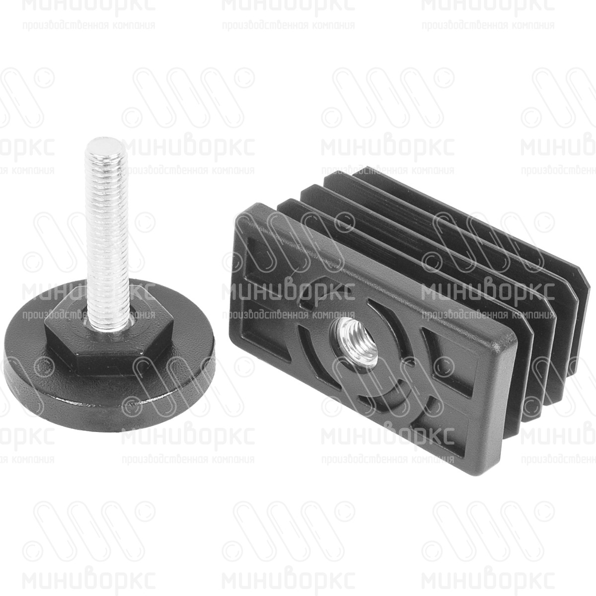 Комплекты прямоугольных заглушек с опорами 60x30 – 30-60M8.D40x80 | картинка 7