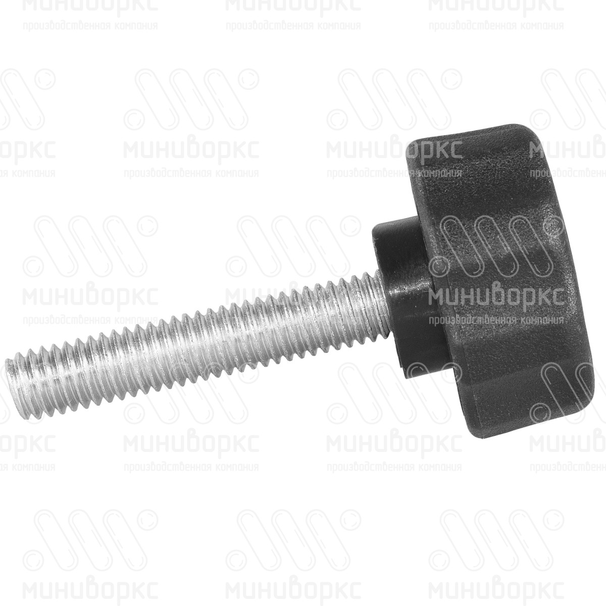 Фиксатор пластиковый с рукояткой m6x45 25 – Ф25М6-45ЧС | картинка 2