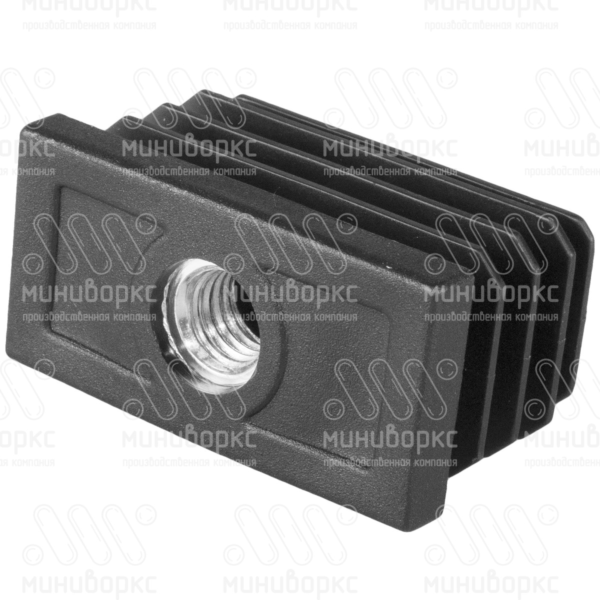 Комплекты прямоугольных заглушек с опорами 50x25 – 25-50M8.D22x15 | картинка 4