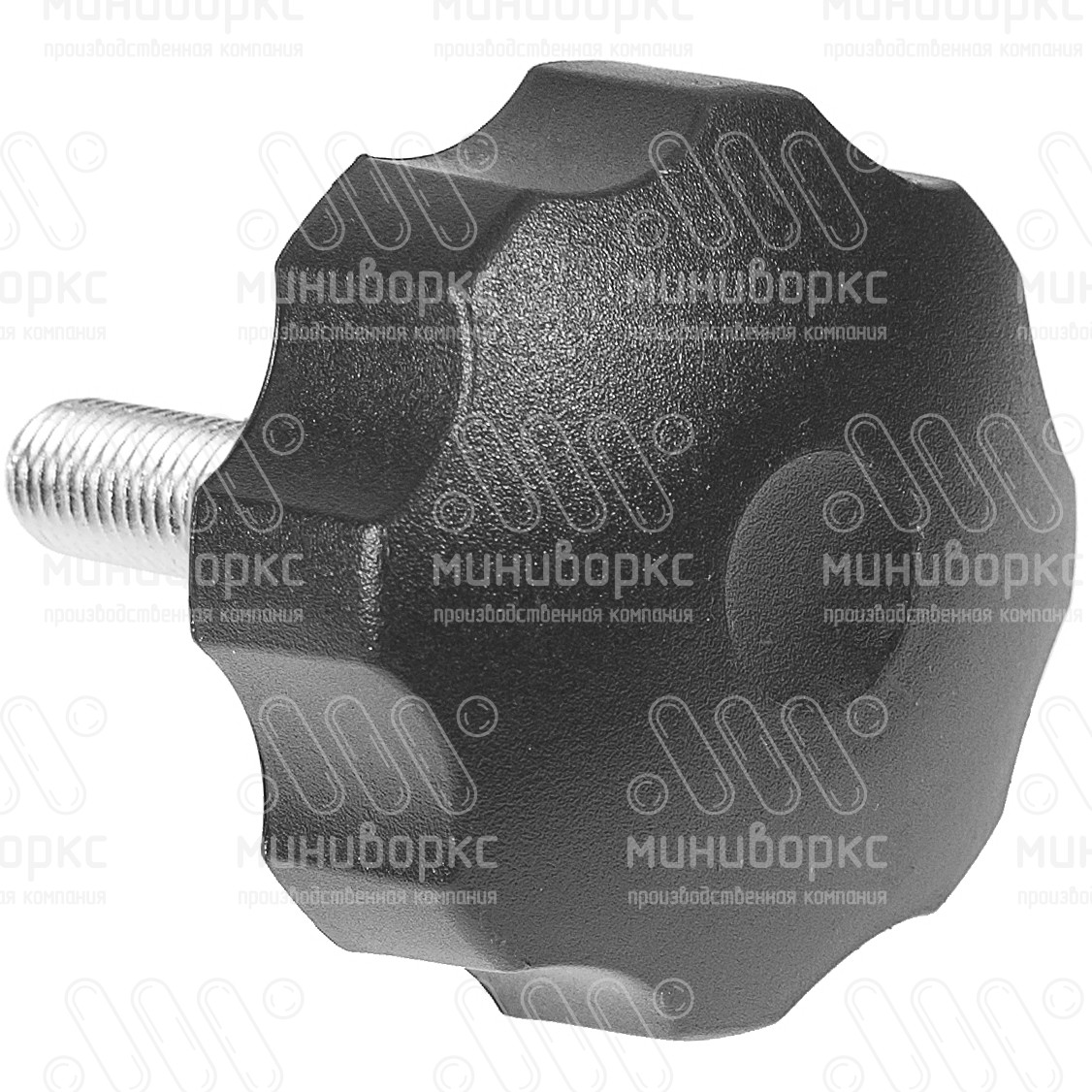 Фиксатор пластиковый с рукояткой m12x50 60 – Ф60М12-50ЧН | картинка 3