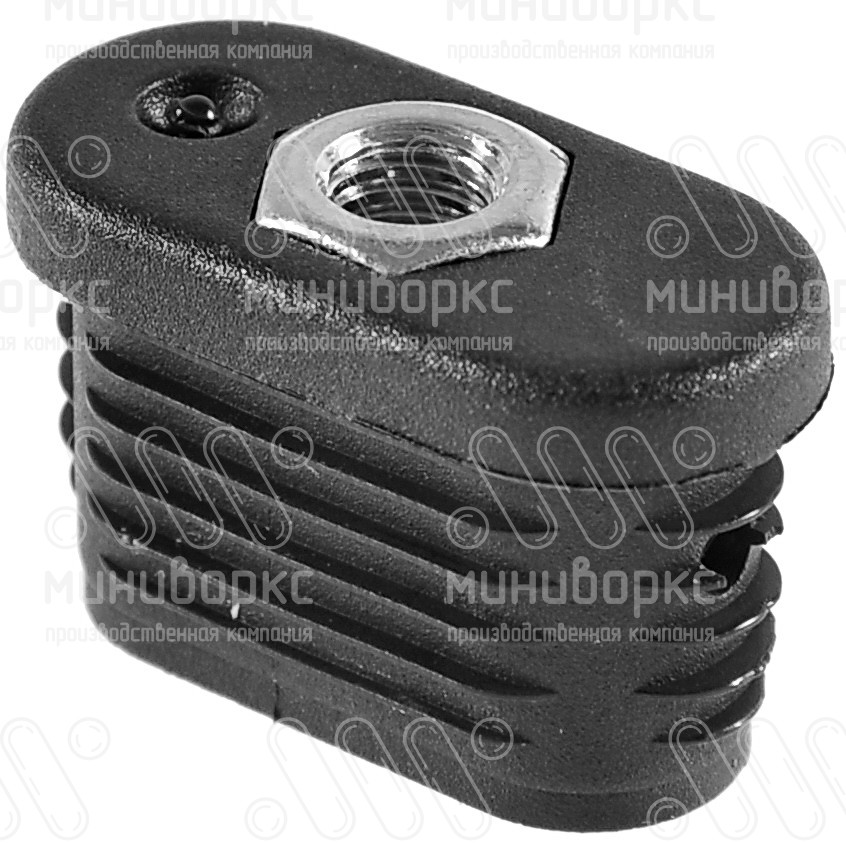 Заглушки для овальной труб 38x20 – IOFP38x20x1,5-2 M10 | картинка 1