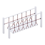 Канатные ограждения для мостиков – F-0200