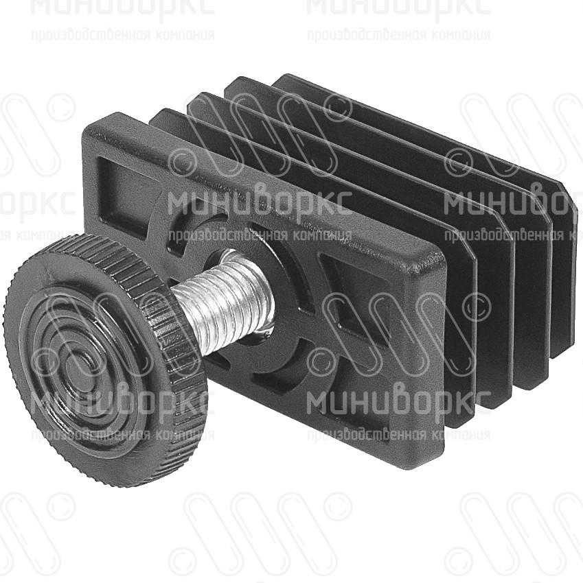 Комплекты прямоугольных заглушек с опорами 60x30 – 30-60M10.D32x25 | картинка 3