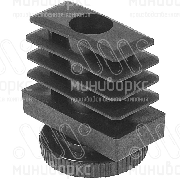 Комплекты прямоугольных заглушек с опорами 40x20 – 20-40M10.D32x45 | картинка 2